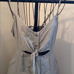 Olive green summer dress